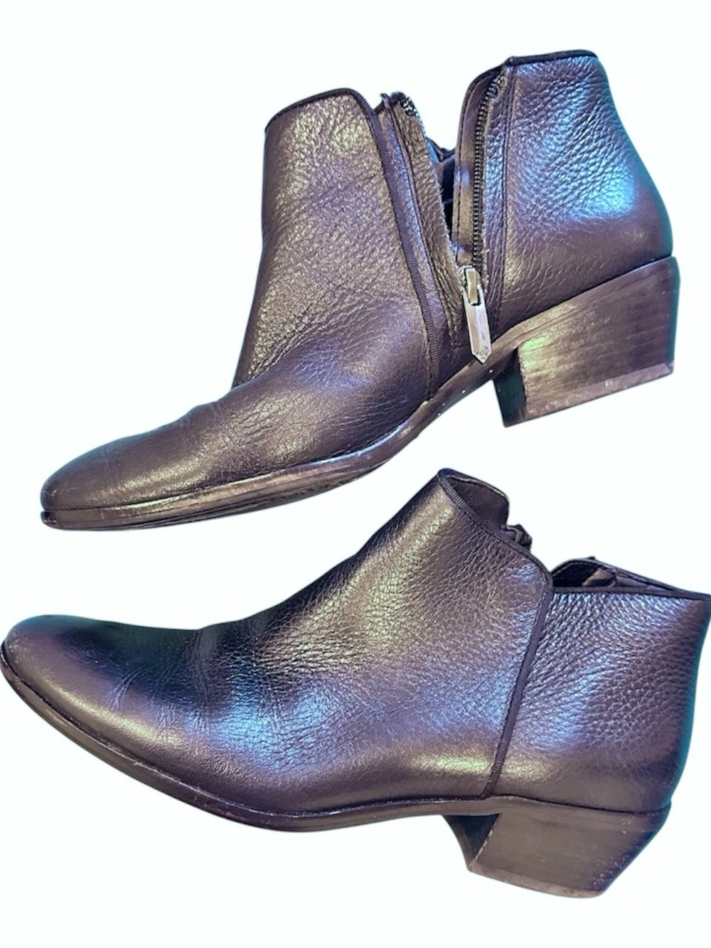 Sam Edelman Black Leather Women's Petty Ankle Booties